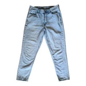 AE high waisted mom ankle jeans